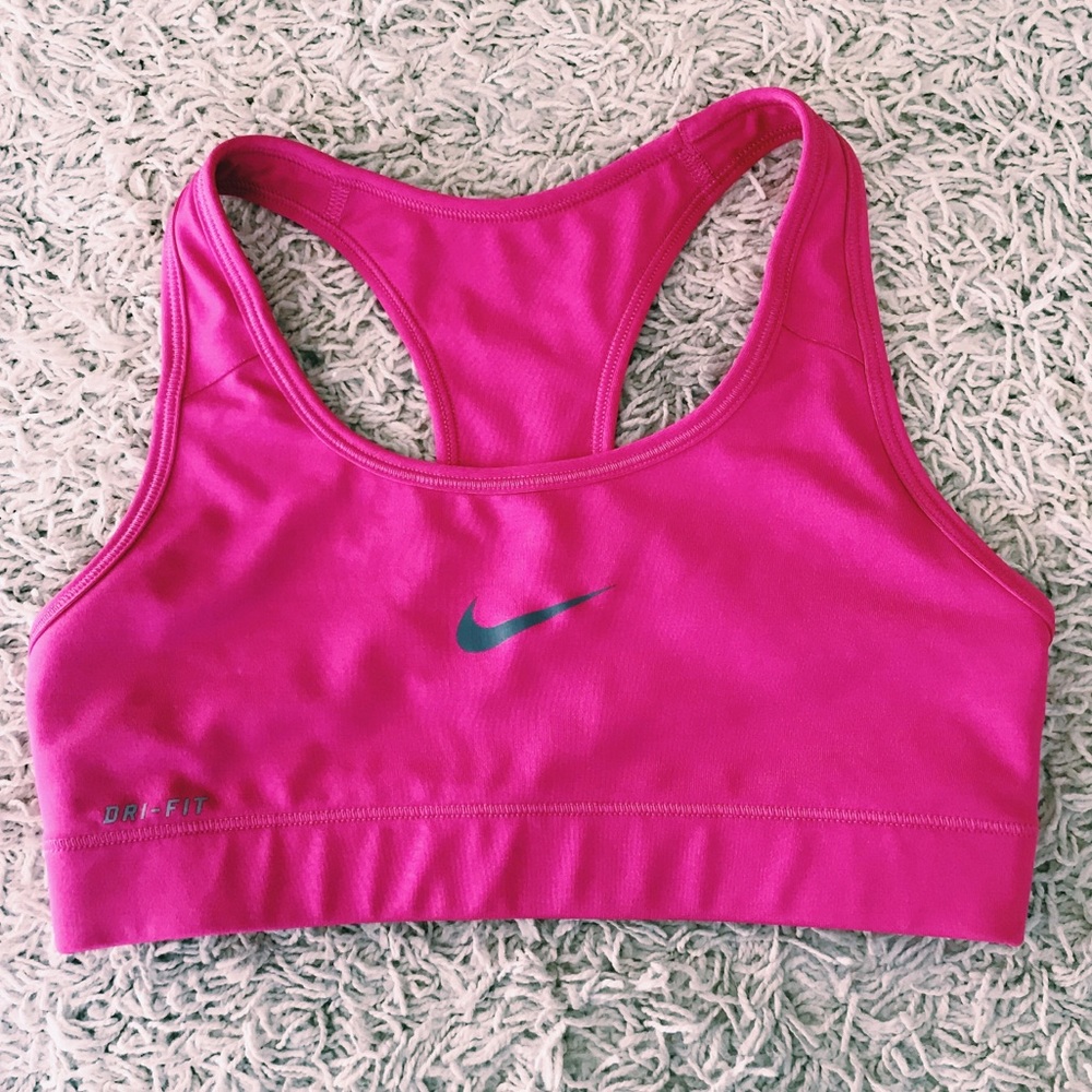 Hot Pink Nike Dri-Fit Sports Bra ✨